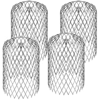 XAVSWRDE Filtros para Canalones y Bajantes- 4pcs Rejillas para Desague Terraza- Protectores Canalones Expandible de…